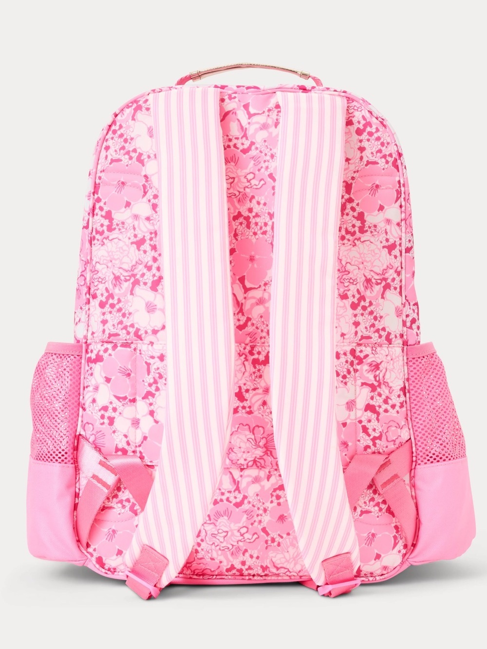 Lilly Pulitzer Printed Backpack Conch Shell Pink Burst of Joy Floral Bookbag NWT - Picture 3 of 7